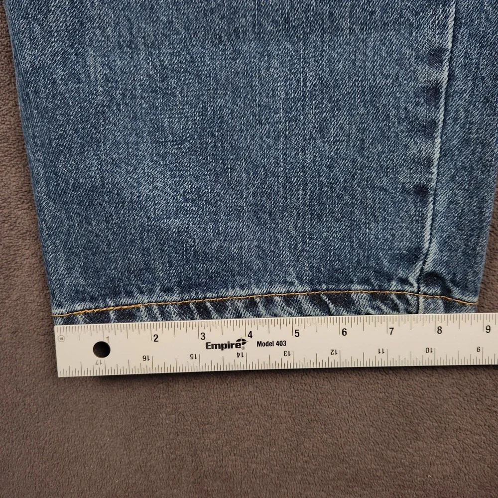 Levis 550 Jeans Mens 44x29 Blue Dark Stonewash Relaxed Fit Tapered Leg Denim NEW
